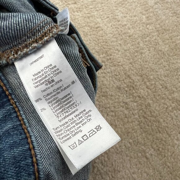 Madewell Mid Rise Kick Out Blue Jeans 30 - Picture 10 of 10